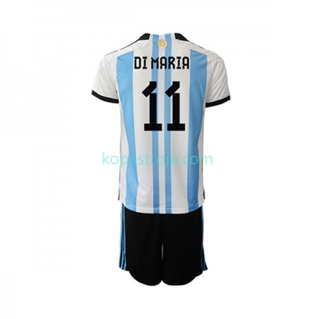 Billiga Fotbollströjor Argentina Di Maria 11 Barn Hemma tröja WM 2022 Kortärmad